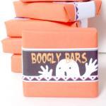 Six Natural Soap Halloween Boogly Bars Soap Favor..