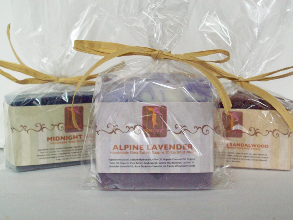 3 Shea Butter Soaps All Natural With Honey Or Lavender Or Rose And Essential Oils 5 To 6 Oz