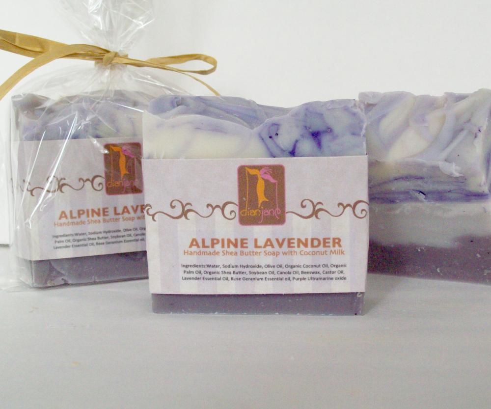 Alpine Lavender Shea Butter Soap With Coconut Milk 6 Oz Big Bar